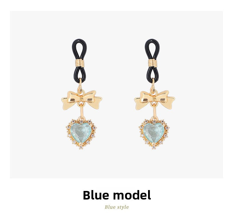 Sexy Props Supplies Bowknot Love Breast Clip Female Wearable Chest Flirting Teasing Stimulating Adult Products