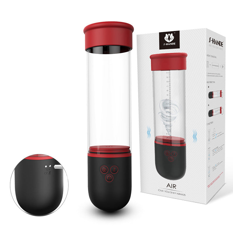 Airplane Cup Male Masturbator Penis Stretching Trainer Intelligent Muscle Building Training Masturbation Cup