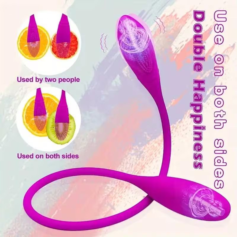 Double-Headed Vibrating AV Egg Female Clitoral Masturbator Instant Orgasm Adult Sex Toys Cross-Border