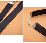 SM Sex Props Polyester Braided Belt Black Bow Bell Collar
