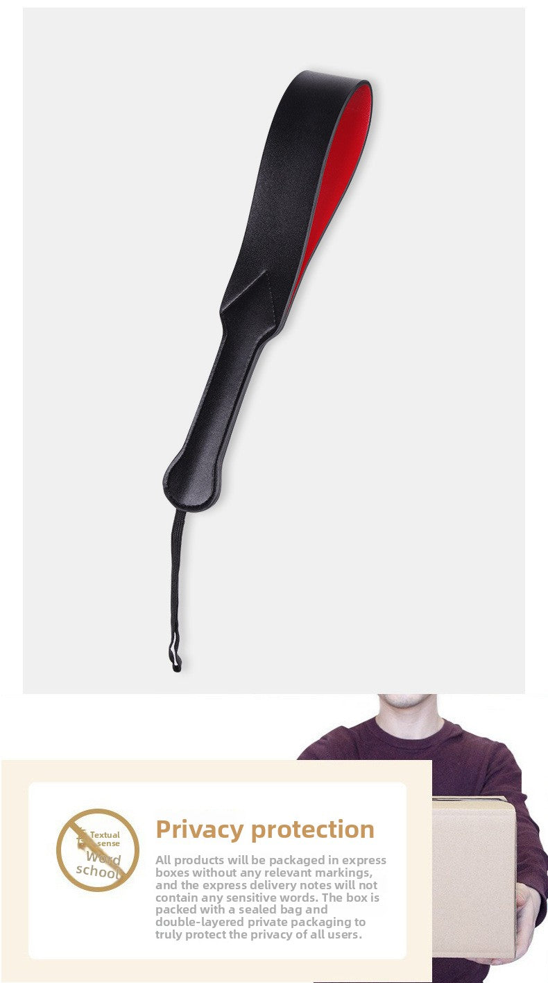 SM Props Erotic Whip Leather Pat Couples Flirting SM Training Double-layered Loud Pat SM Alternative