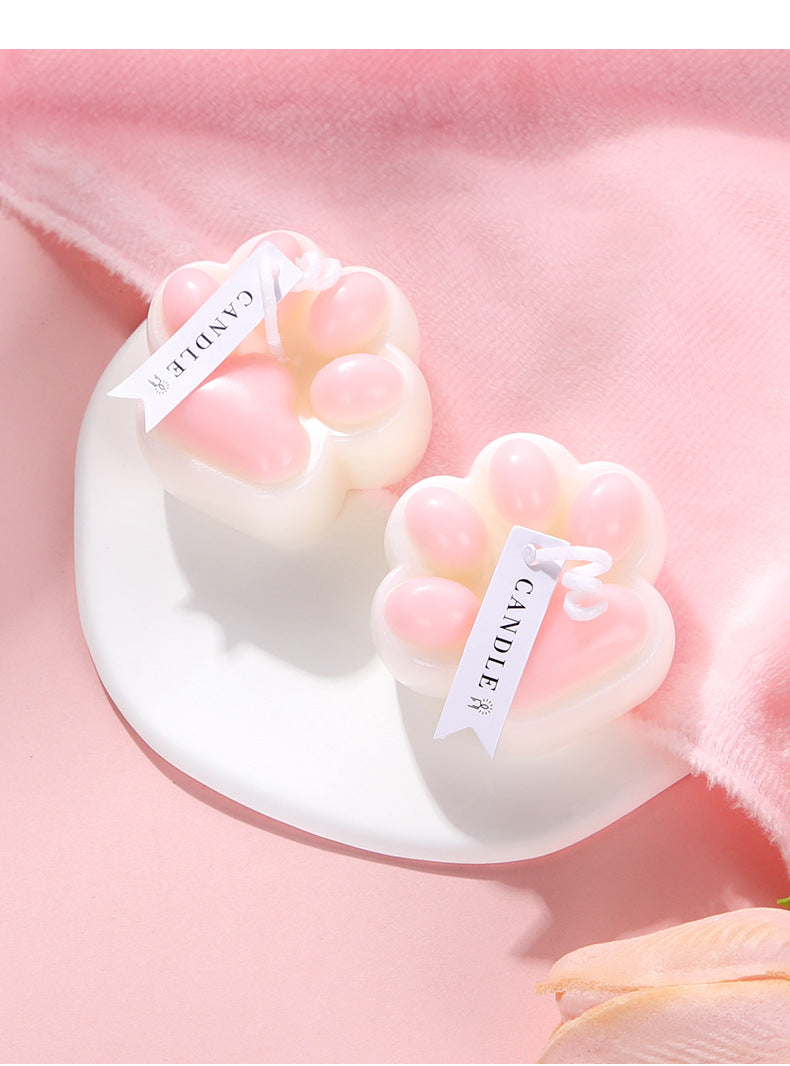 SM props fun low temperature candle couple training wax cute cat claw candle