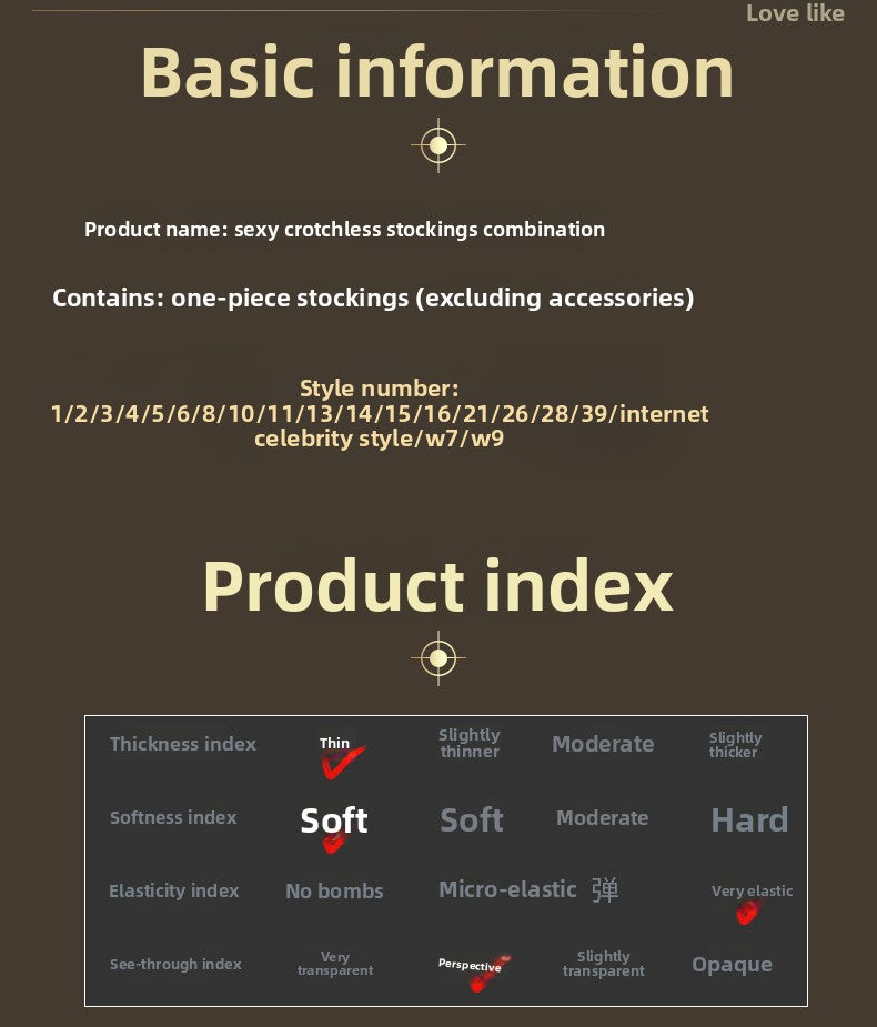 Sexy Lingerie Open Crotch Passion Set Transparent Temptation Sexy Stockings One-piece Fishnet Uniform