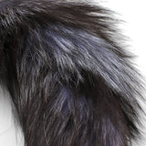 Back Court Development SM Props Real Fur Fox Tail Anal Plug Anal Expansion Masturbation Toy Metal Anal Plug Adult Products
