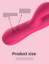 Female Strong Vibration Dual-Head Massage Teasing G-Spot AV Vibrator Patting Masturbator Adult Sex Toys