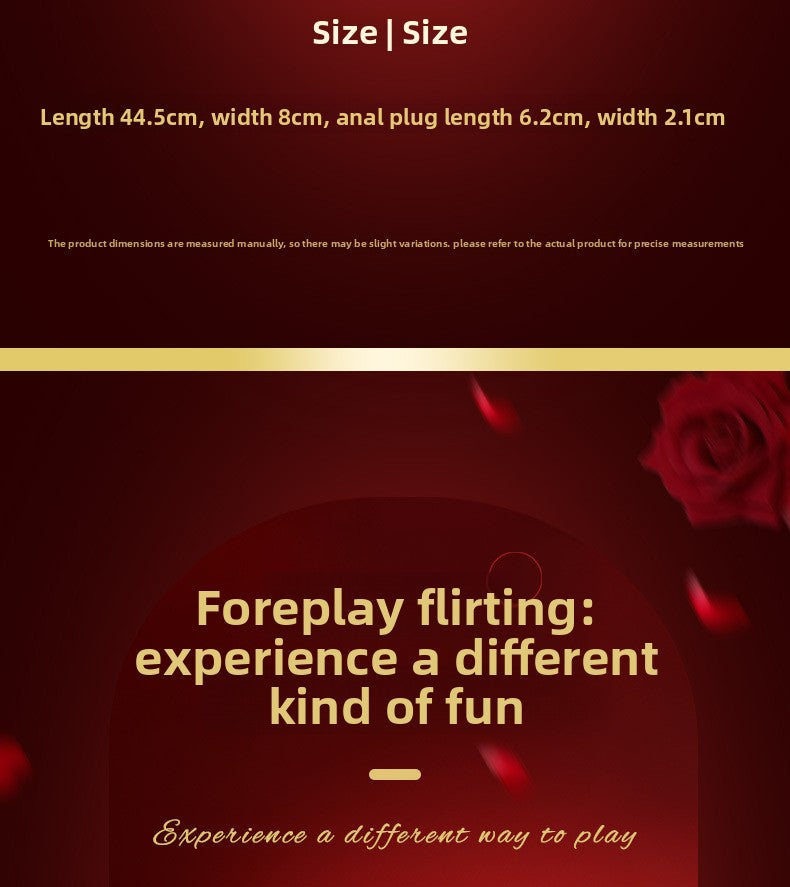 Sexy SM Props Mini Anal Plug Fox Tail Couple Flirting Torture Tool Back Court Plug Anal Expander Punishment Toy