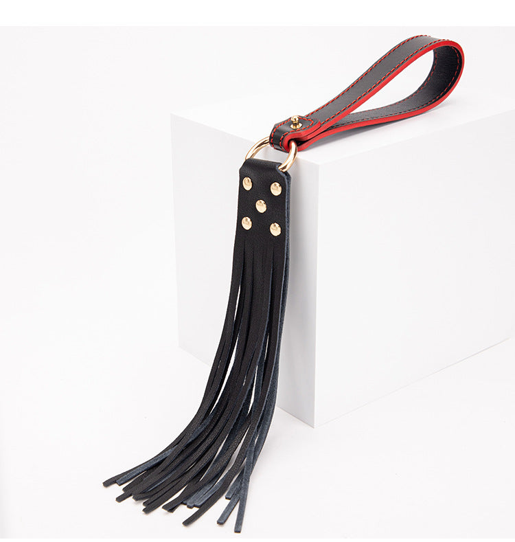 High-end SM Props Genuine Leather Collar Whip Female Slave Training Bondage Tools Mouth Gag Handcuffs