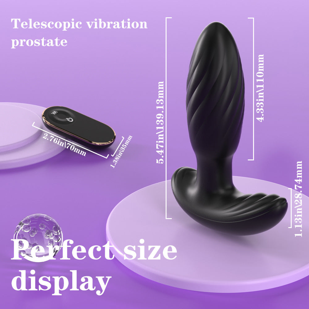 360°Rotating Bead Anal Plug Sex Toy Remote Control Vibrating Anal Plug
