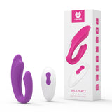 Remote Control Female Wearable Dual-Head Vibrating Silent Shared Masturbator for Couples Outdoor Wearable Vibrator