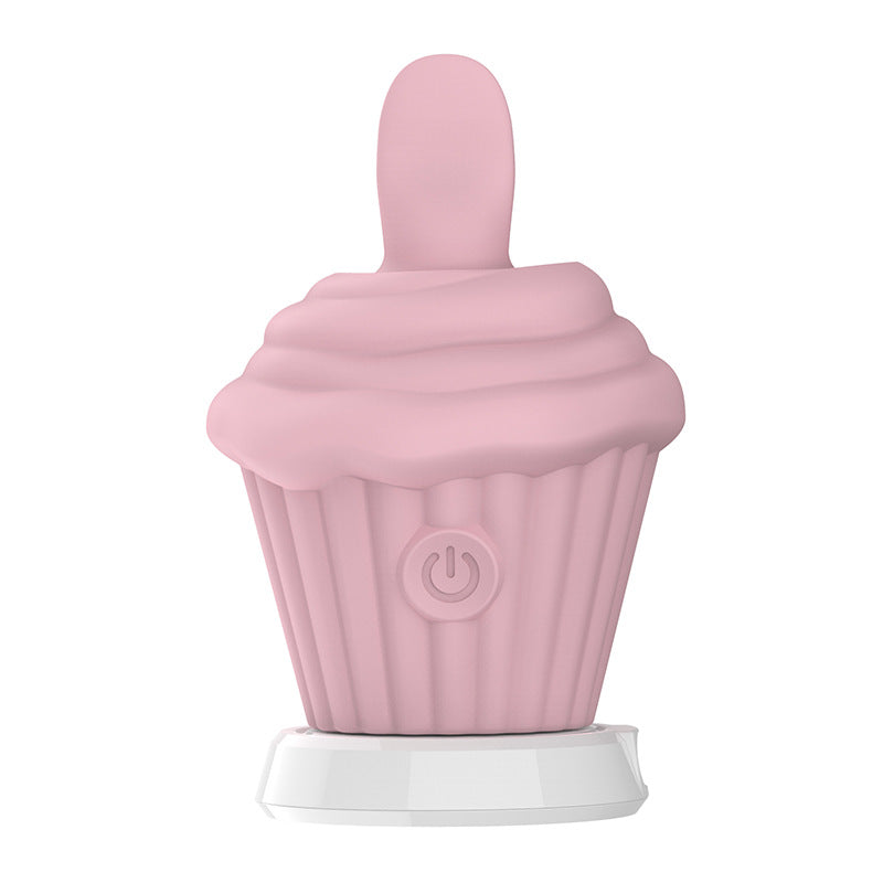 Ice Cream Multi-frequency Instant Tongue Licking Vibrator Female Masturbator Magnetic Charging Adult Sex Toy