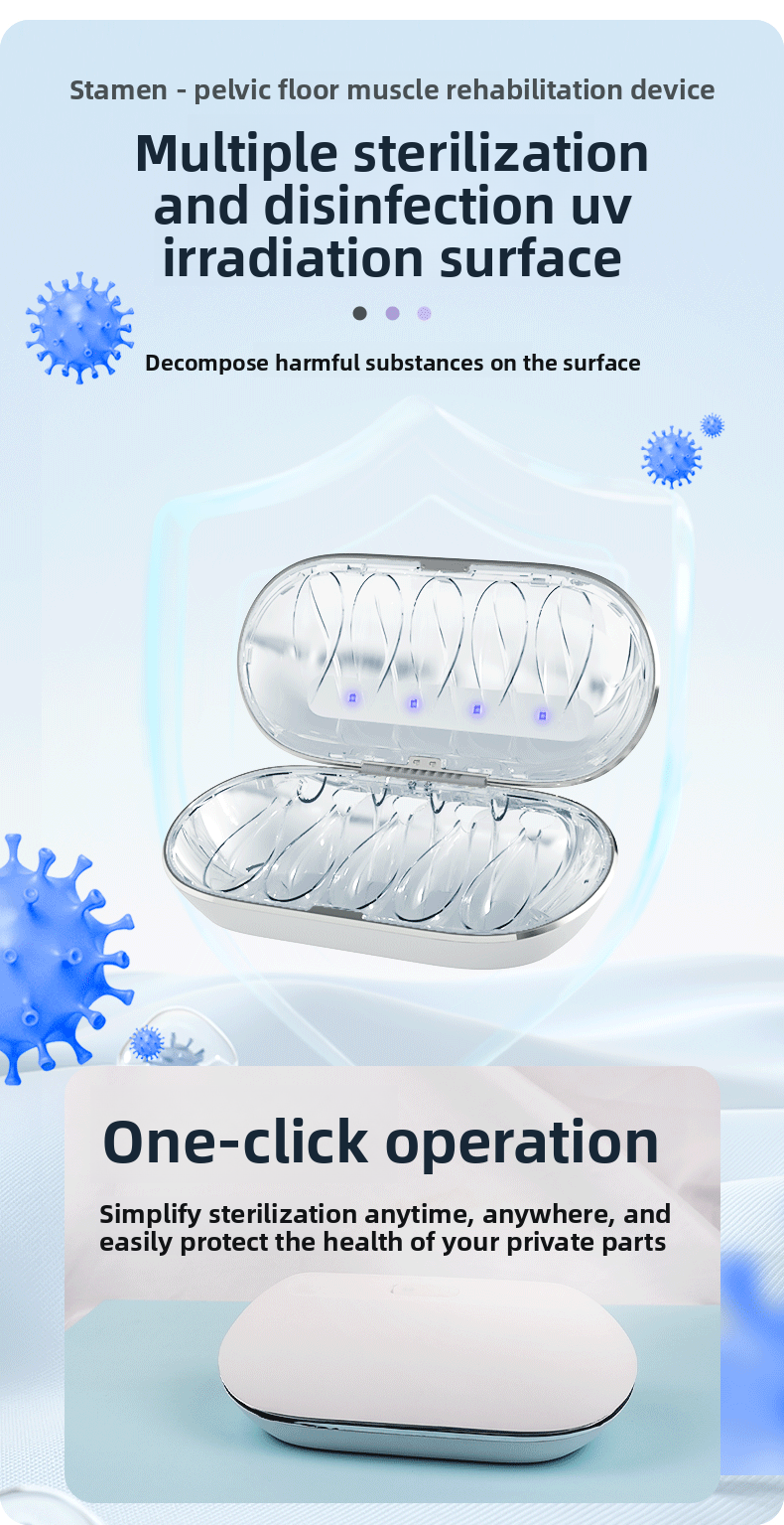 New Product OEM Postpartum Recovery Belt with Disinfection Box for Protecting Women's Private Parts Kegel Ball Vaginal Dumbbell Exerciser