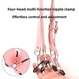 SM Sex Toys Couple Orgasm Nipple Clamps Vagina Clamps Split Hole Clamps Labia Clamps Clitoris Clamps Lower Body Training Vagina Toys