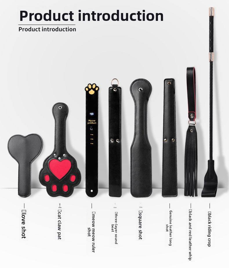 Punishment Training SM Props Acrylic Ruler Spanker Erotic Leather Spanker SP Leather Whip Pointer Alternative Adult Products