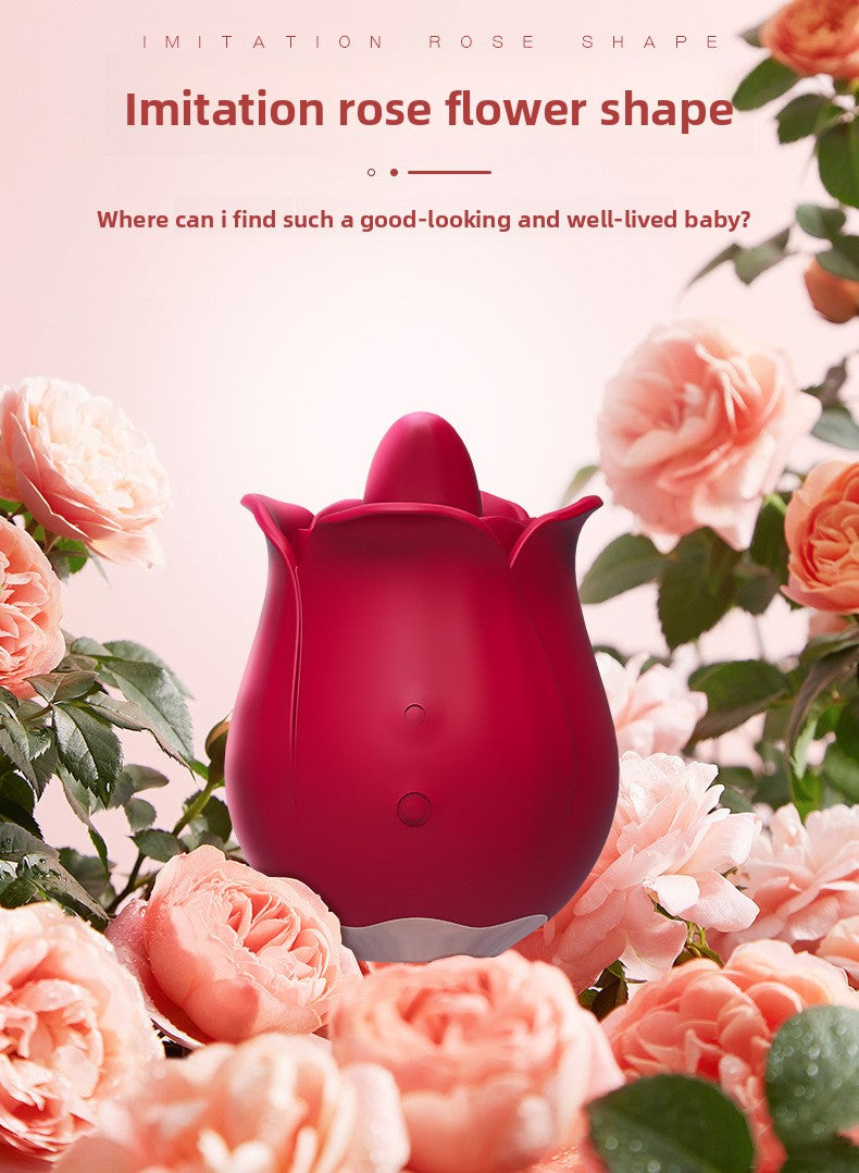 Rose Tongue Licking Vibrator Female Masturbator Orgasm Adult Toy Vibrator