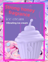 Ice Cream Vibrating Egg G-Spot Teasing Female Masturbator Multi-Frequency Mode Magnetic Charging Base