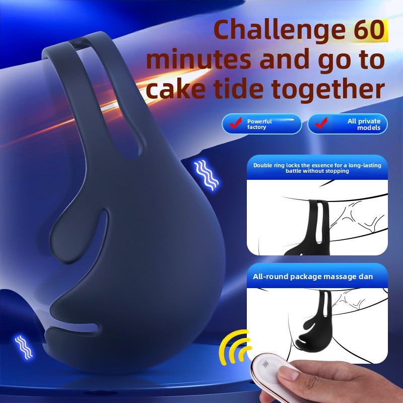 Semen Locking Ring Male Masturbator Testicle Trainer Penis Sleeve Adult Products Semen Locking Vibrating Ring