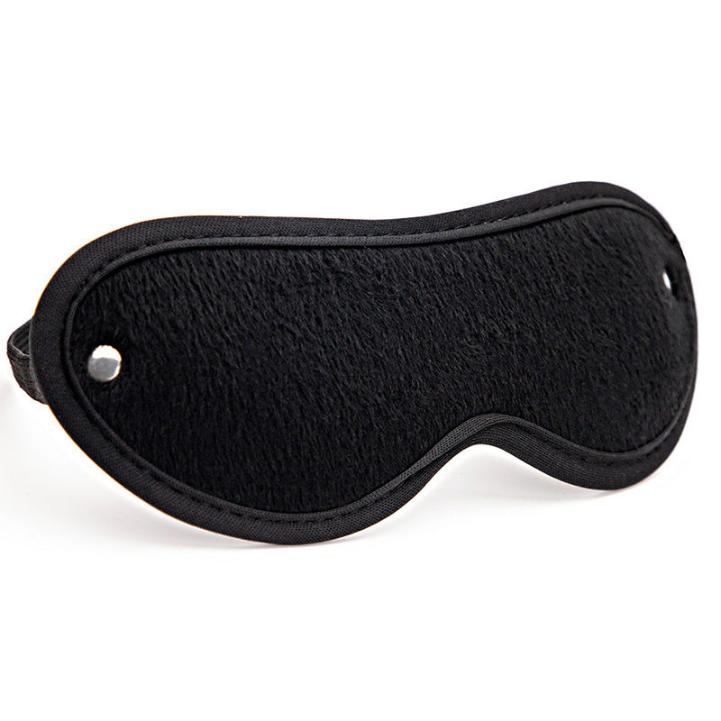 Sm Props Four-Piece Set Black Tease Feather Stick Anal Bead Eyeshade Sexy Whip Adult Supplies