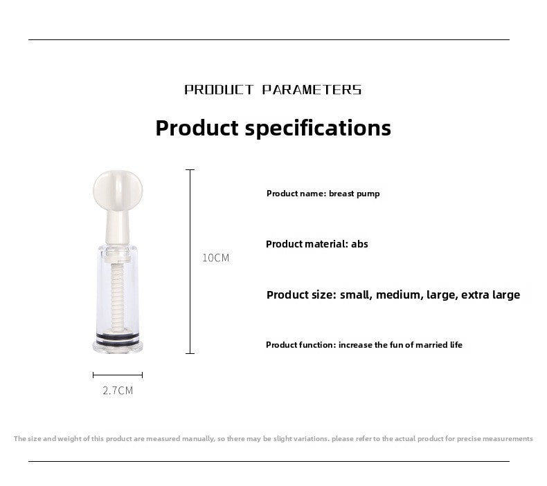 Adult Sex Toys Vacuum Breast Pump Teasing and Stimulating Breast Sucking Device for Women
