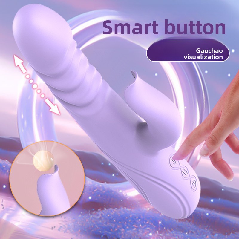 Multi-frequency Telescopic Automatic Heating G-spot Instant Thrusting Vibrating Massager Wand Female Essential Masturbation Device