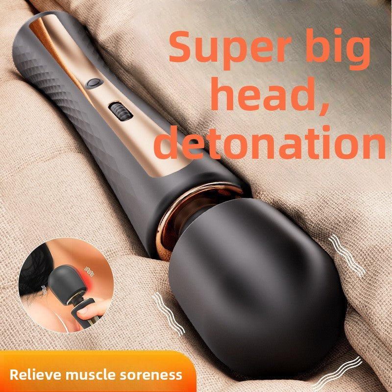 Strong Vibration Shoulder and Neck Massager Muscle Relaxation Female High Frequency Vibration Electric Full Body Meridian AV Massager