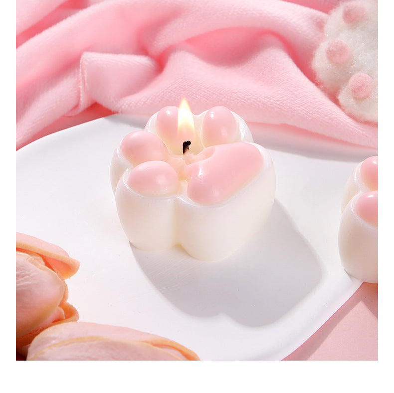 SM props fun low temperature candle couple training wax cute cat claw candle