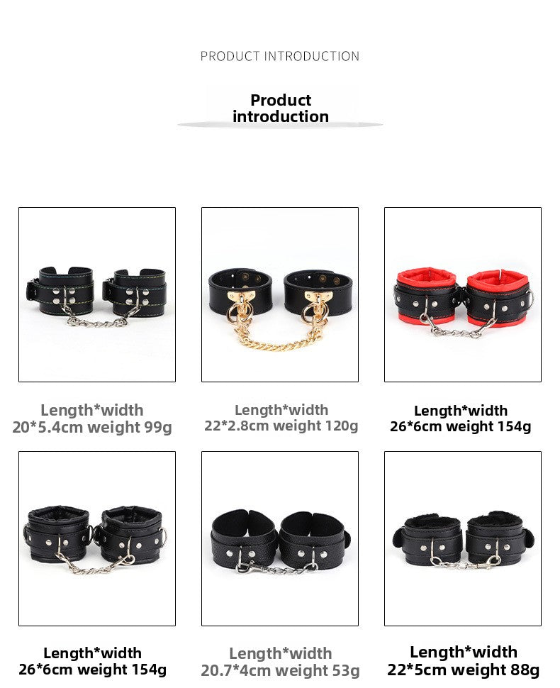 Bathroom SM Suction Cup Handcuffs Wall Binding Restraint Handcuffs Female Punishment Props Couple Sex Toys