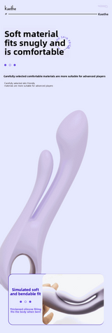 Soft Vibrator Dual Vibrator Insertion G-Spot Masturbator for Women Adult Sex Toys Customizable