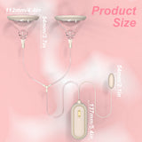 Double Cover Breast Suction Vibrator Strong Vibration Female Masturbator Shared Toy