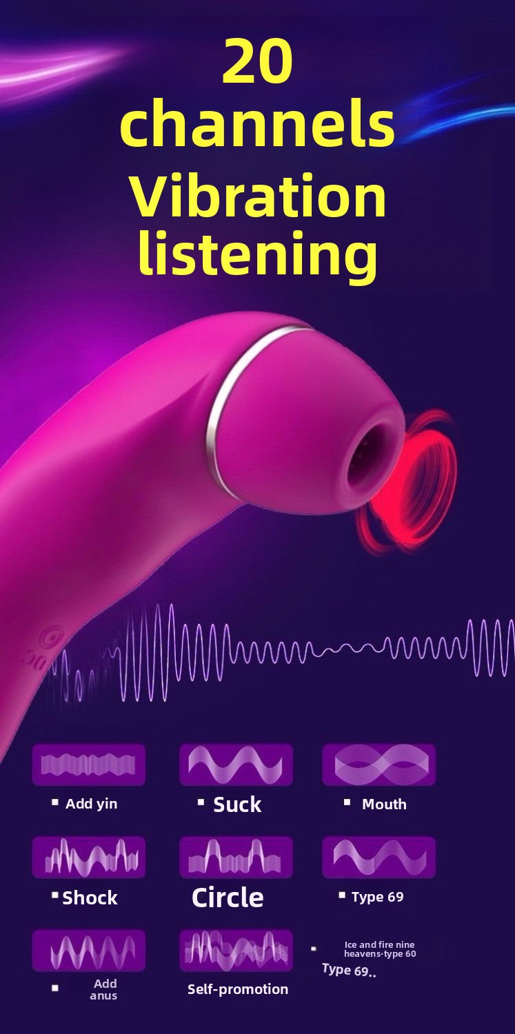 Female Instant Vibrating Sucking Masturbator Vibrating AV Massager Adult Products Erotic