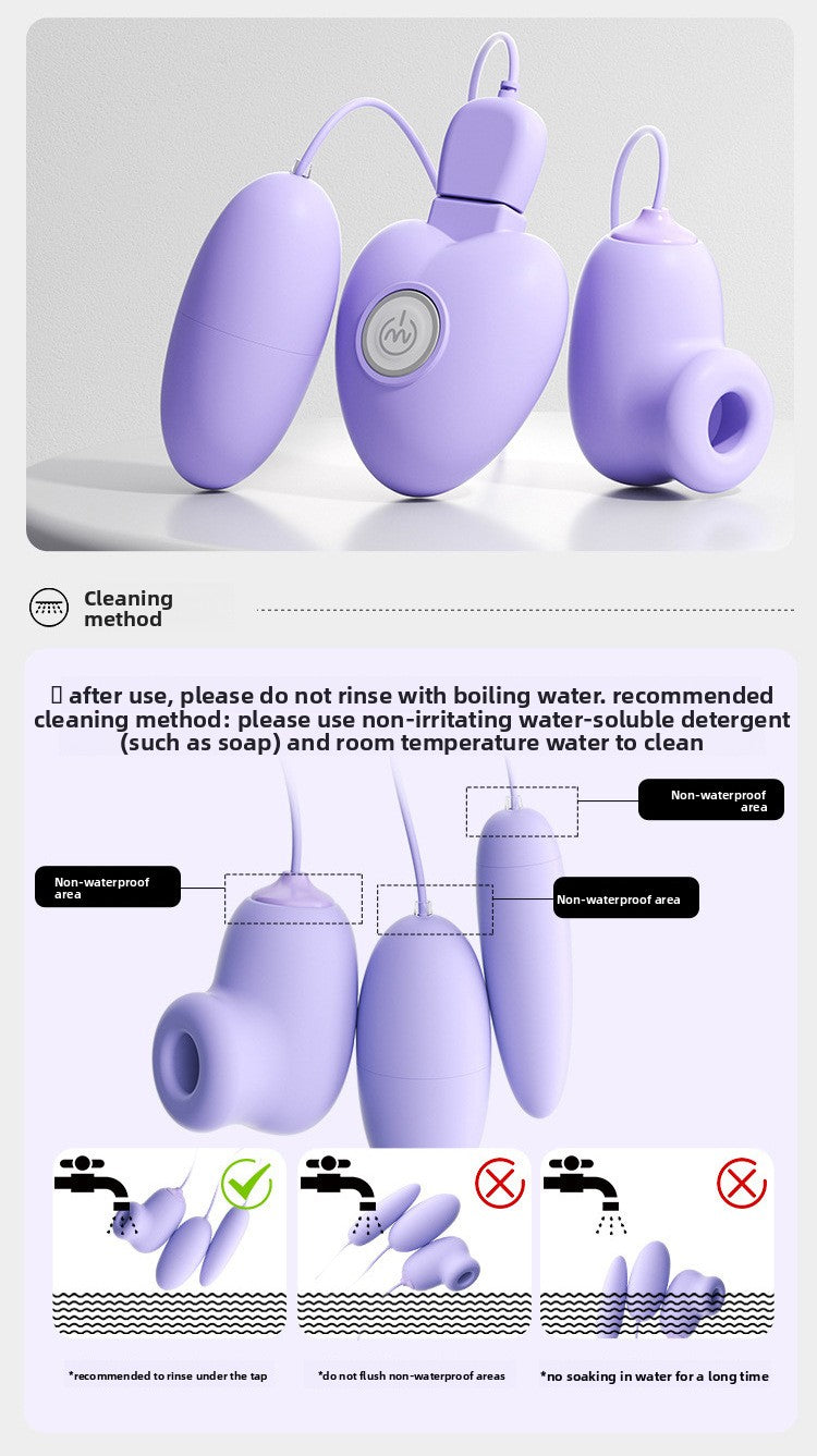 Sucking Vibrating Egg Female Orgasm Masturbator Couple Foreplay Flirting