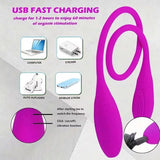 Double-Headed Vibrating AV Egg Female Clitoral Masturbator Instant Orgasm Adult Sex Toys Cross-Border