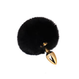 Sexy SM Props Mini Fur Ball Rabbit Tail Anal Plug Female Back Chamber Anal Expander Adult Products