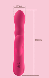 Female Strong Vibration Dual-Head Massage Teasing G-Spot AV Vibrator Patting Masturbator Adult Sex Toys