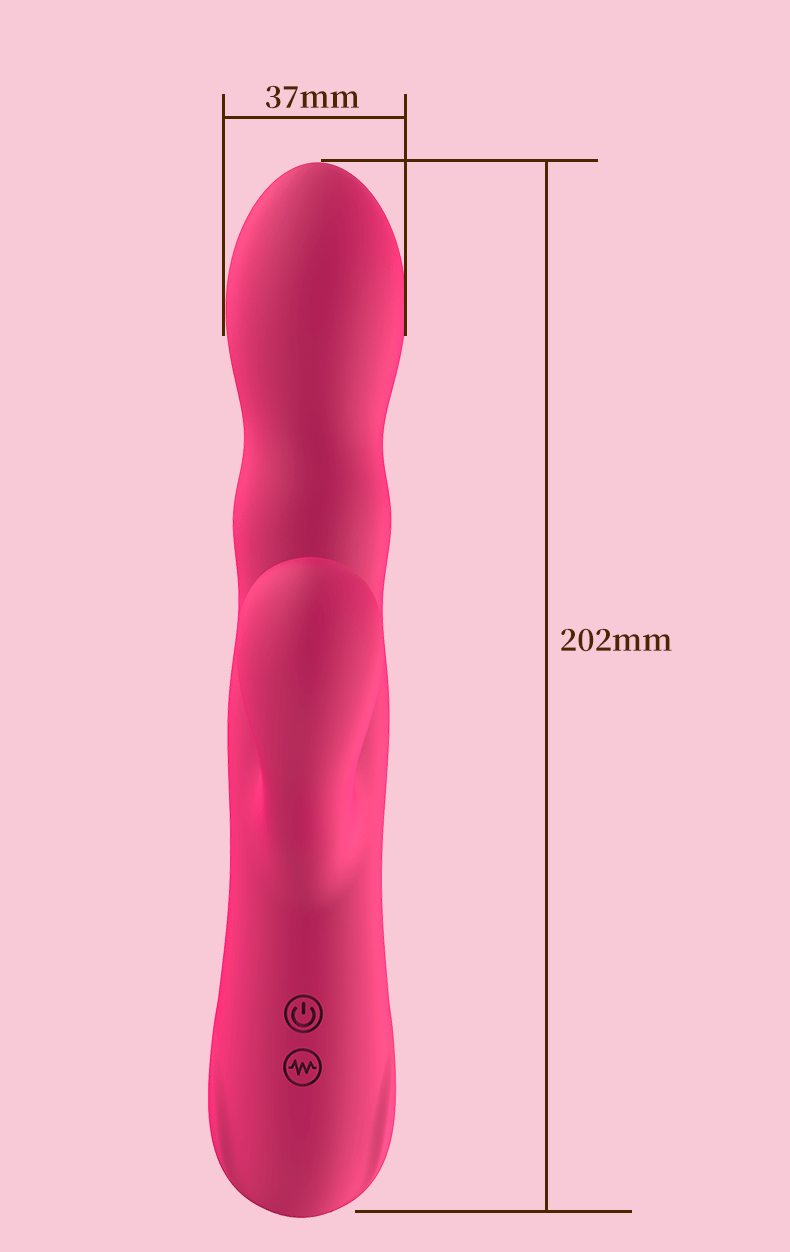 Female Strong Vibration Dual-Head Massage Teasing G-Spot AV Vibrator Patting Masturbator Adult Sex Toys