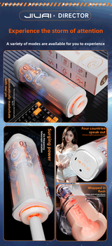 Adult Products Fully Automatic Intelligent Aircraft Cup Heating Telescopic Rotating Male Masturbation Artifact Sex Toy Factory