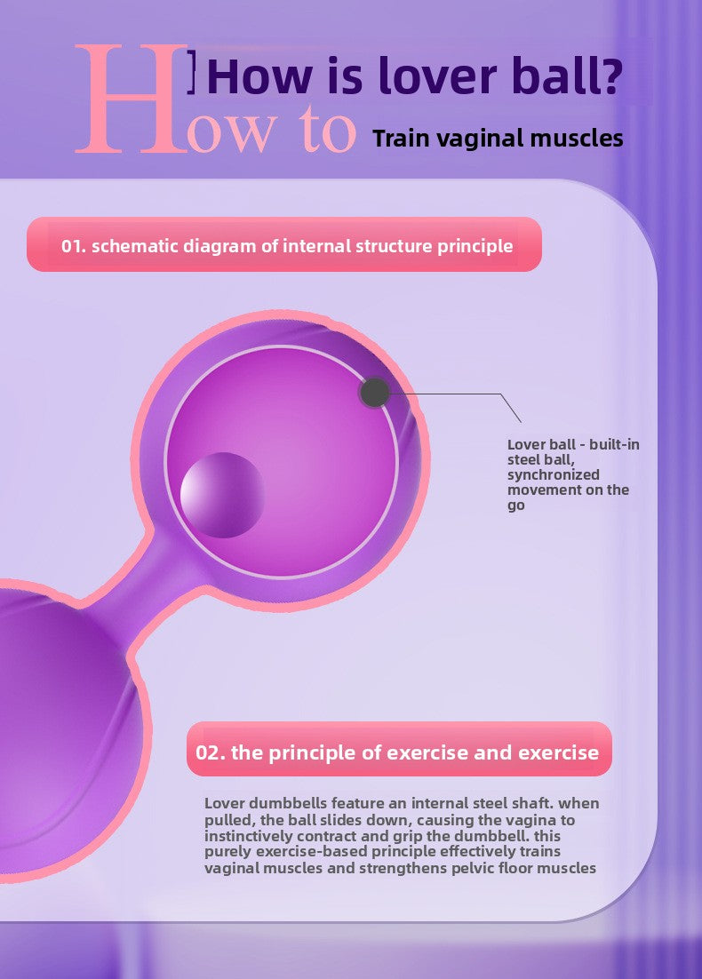 Kegel Beginner Exercise for Women Pelvic Floor Muscle Repair Tightening Vagina Dumbbell Female Sex Toy Kegel Ball