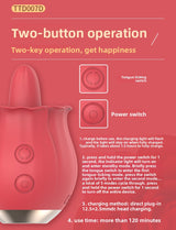 Rose Tongue Licking Vibrator Clitoral Stimulation Nipple Teasing Female Masturbator