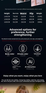 Full Body Silicone Doll Lifelike Female AI Robot Adult Masturbation Doll Sex Doll for Men