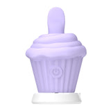 Ice Cream Multi-frequency Instant Tongue Licking Vibrator Female Masturbator Magnetic Charging Adult Sex Toy