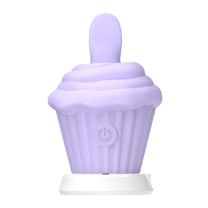 Ice Cream Multi-frequency Instant Tongue Licking Vibrator Female Masturbator Magnetic Charging Adult Sex Toy