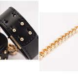 High-end SM Props Genuine Leather Collar Whip Female Slave Training Bondage Tools Mouth Gag Handcuffs