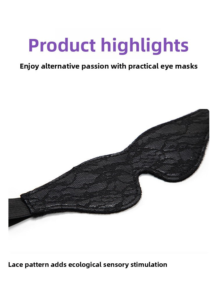 Teasing Foreplay Lace Eye Mask Couple Flirting Blindfold Light Blocking Erotic Eye Mask Adult Sex Toys SM Props