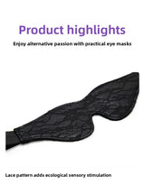 Teasing Foreplay Lace Eye Mask Couple Flirting Blindfold Light Blocking Erotic Eye Mask Adult Sex Toys SM Props
