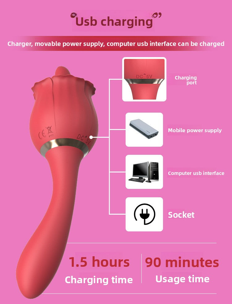 AV Vibrator Tongue Licking Adult Couple Sex Toys Female Orgasm Masturbator Sex Toys Factory