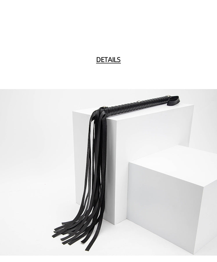 SM Sex Toys Long Handle Whip PVC Three-Nail Loose Whip Punishment Queen Whip Alternative Adult Products