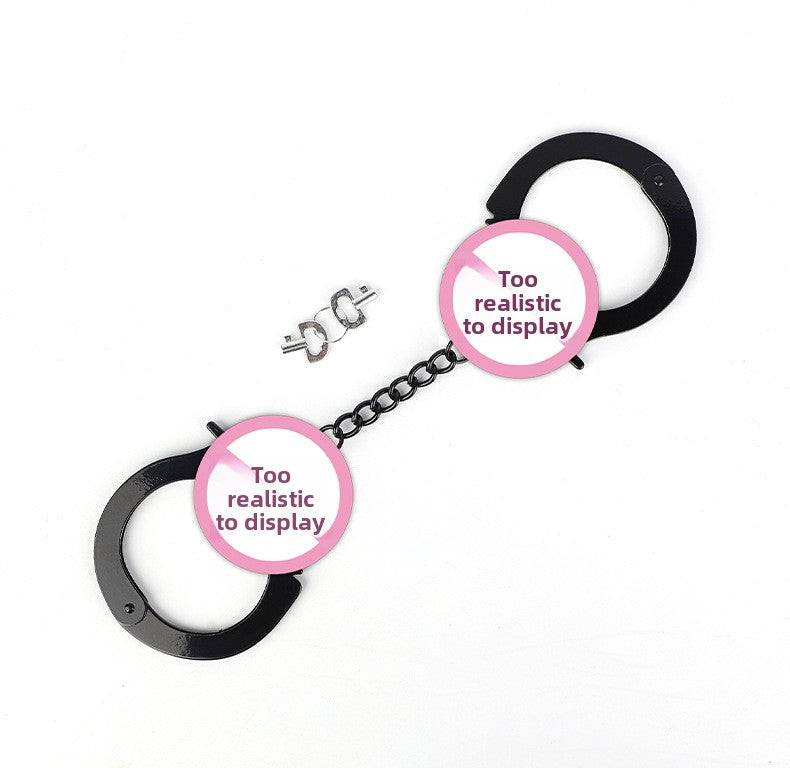SM Props Couple Bondage Restraint Toys Erotic Handcuffs SM Torture Tools Plush Handcuffs with Keys Adult Products