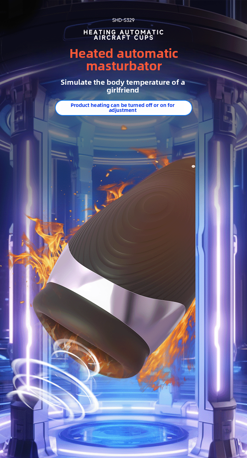 Sucking Heating Penis Trainer Male Masturbation Male Masturbator Exercise Cup Masturbation Aircraft Cup