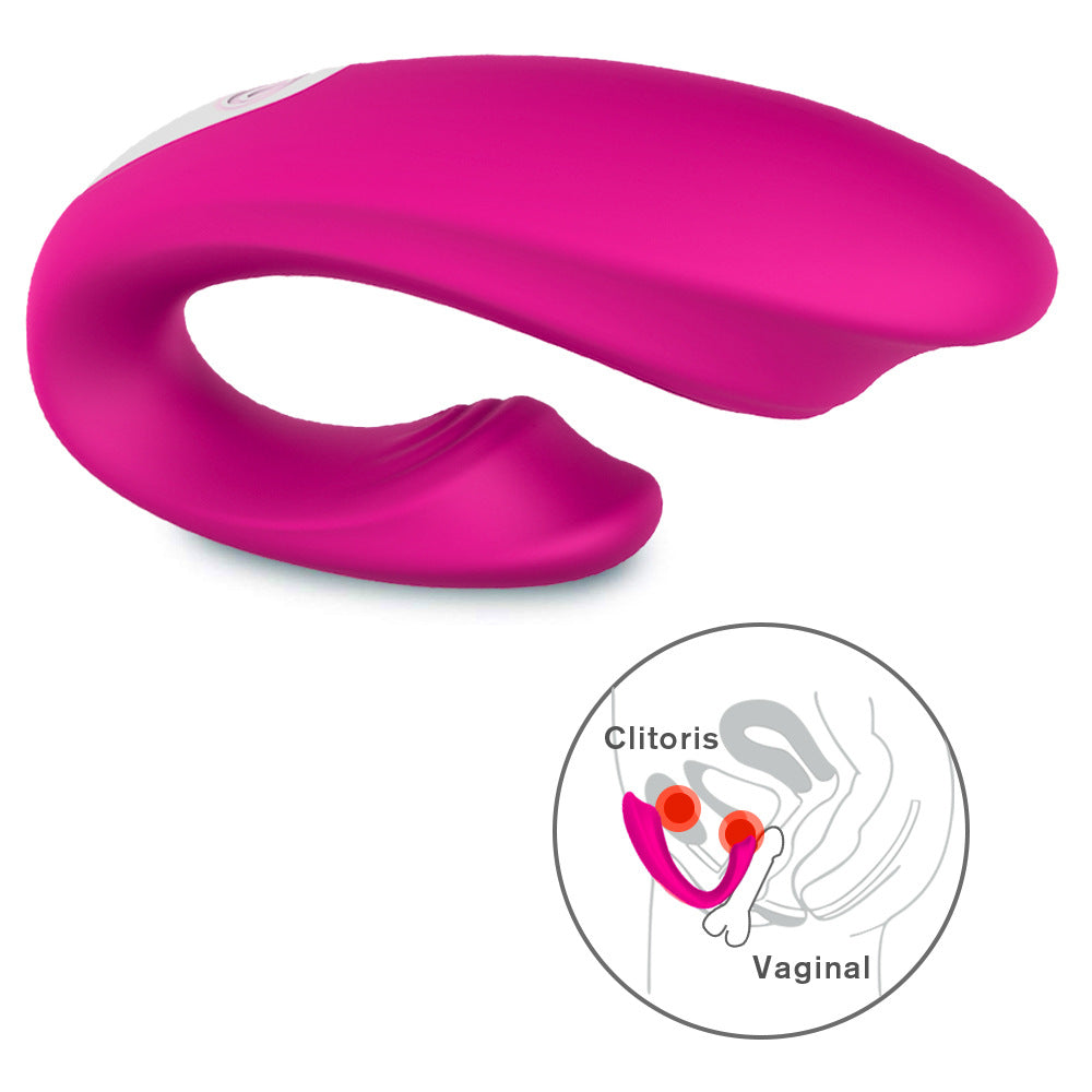 Remote Control Female Wearable Dual-Head Vibrating Silent Shared Masturbator for Couples Outdoor Wearable Vibrator