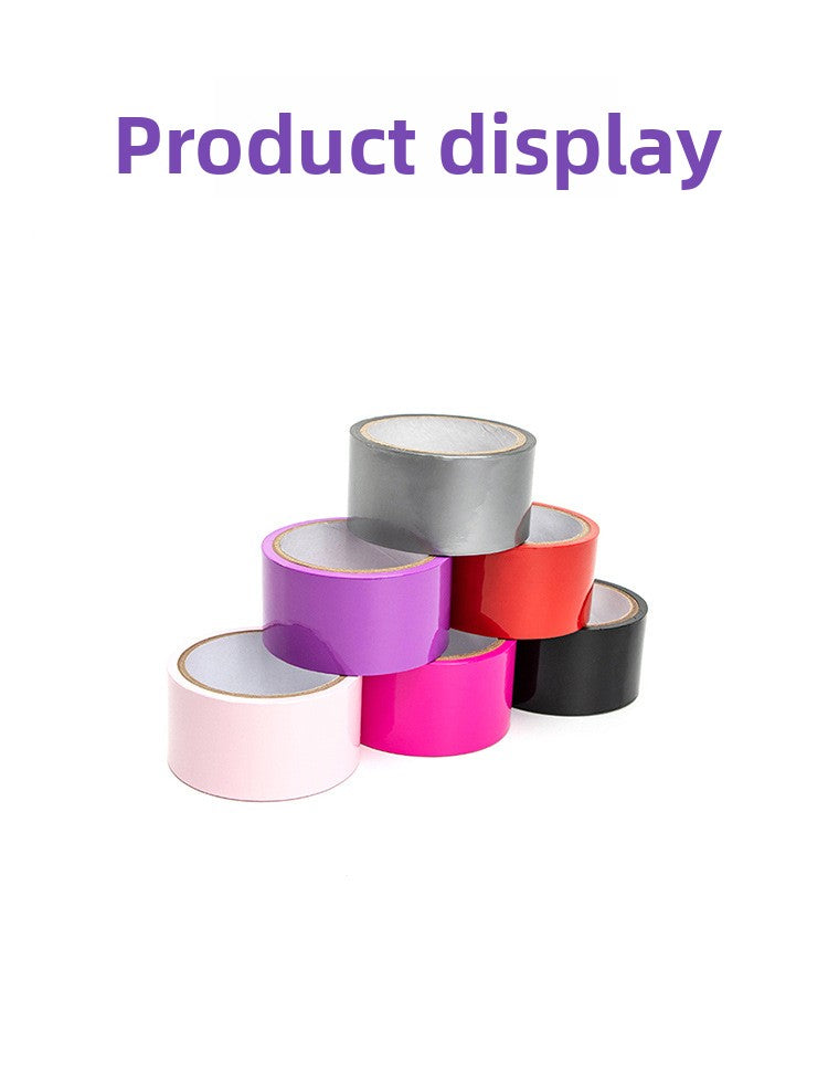 Erotic SM Props 16m Electrostatic Tape Blindfold Mouthless Tape Handcuffs Alternative