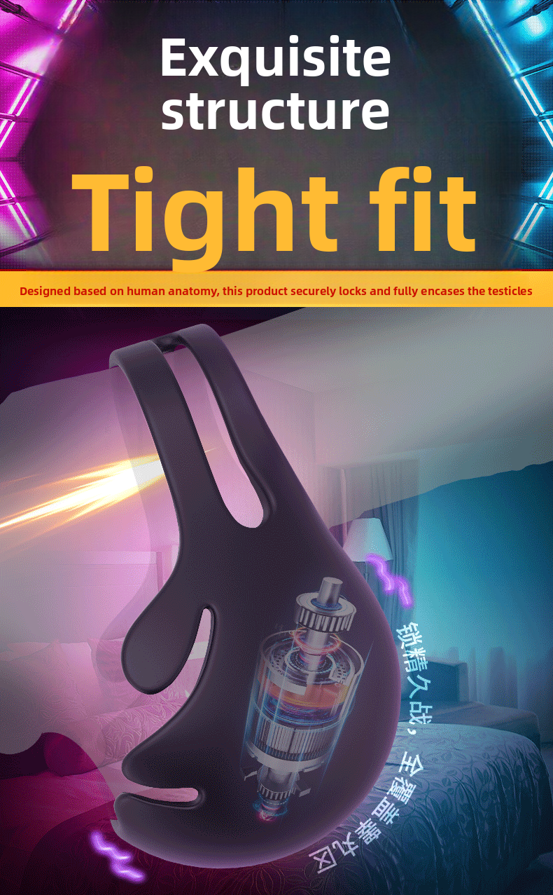 Semen Locking Ring Male Masturbator Testicle Trainer Penis Sleeve Adult Products Semen Locking Vibrating Ring